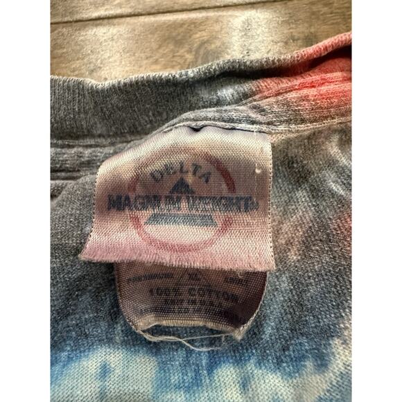 Vintage Delta Mens San Francisco Peace Sign Tie Dye Short Sleeve T-Shirt XL USA - Picture 5 of 7